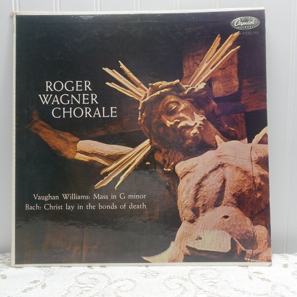 Roger Wagner Chorale – Vaughan Williams Bach LP Record 1960 Capitol Classical 33